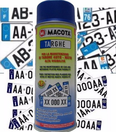 Macota blu targhe - macota, auto